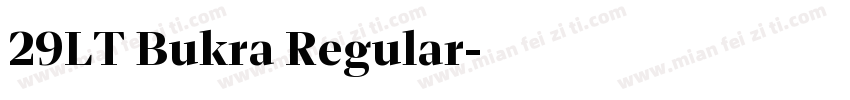 29LT Bukra Regular字体转换